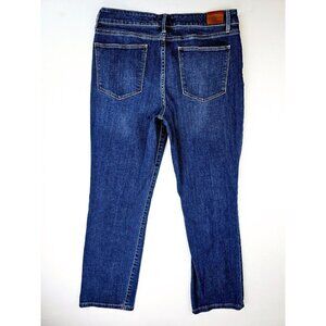 Tommy Hilfiger Size 12 Women's 30 Inch Inseam Tribeca Straight Blue Denim Jeans